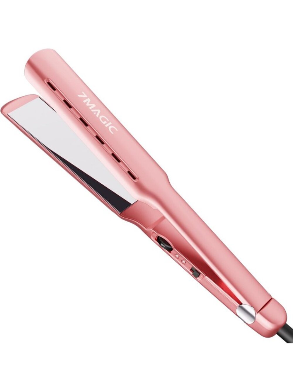 Nano Titanium Flat Iron Hair Straightener - Fast Heating, Damp-to-Dry, Dual